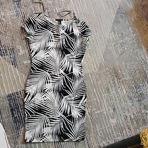 Black and white forever 21 mini dress